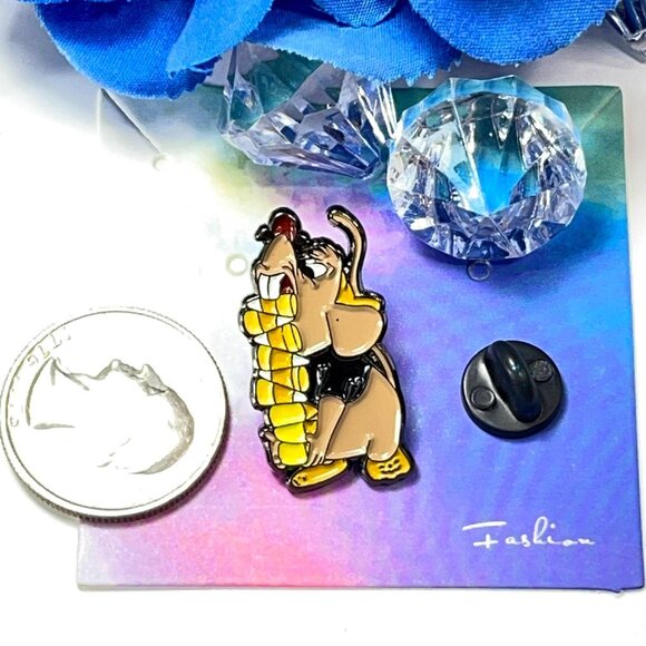 Gus Mouse Cinderella Lapel Pin Princess Brooch Enamel Badge Jewelry Accessories - Picture 2 of 6